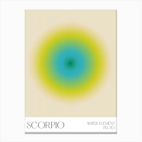 Scorpio Aura Canvas Print