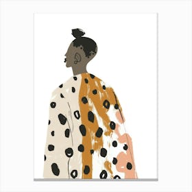 African Woman Illustration Canvas Print