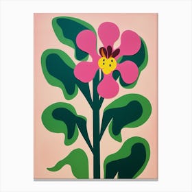 Cut Out Style Flower Art Monkey Orchid Canvas Print