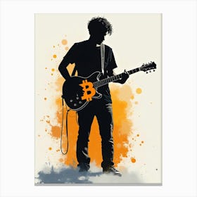 Bitcoin Musician Canvas Print