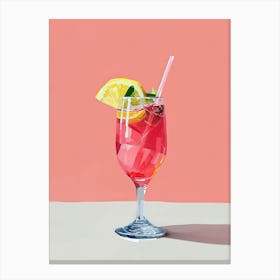 Pink Cocktail Canvas Print