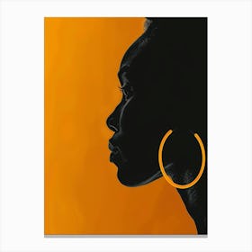 Silhouette Of A Woman 90 Canvas Print