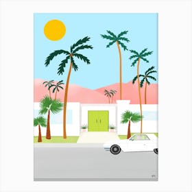 Palm Springs House Canvas Print