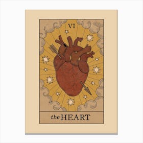 The Heart - Tarot Card Canvas Print