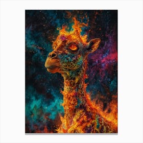 Fire Giraffe 1 Canvas Print