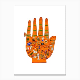 Indian Palmistry Canvas Print