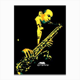 Paul Gonsalves American Saxophonist Legend Canvas Print