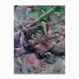 Symphony In Green And Pink Canvas Print