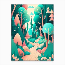 Forest Poster Canvas Print