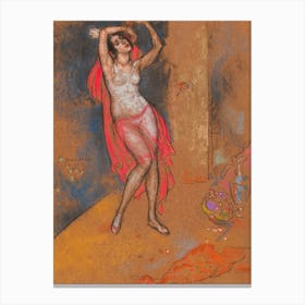 Standing Nude Woman Alice in Wonderland Canvas Print