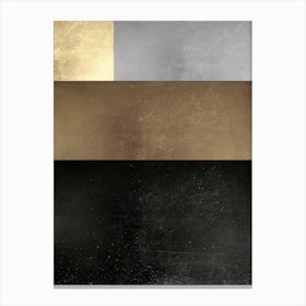 Metal and gold geometry 26 Canvas Print