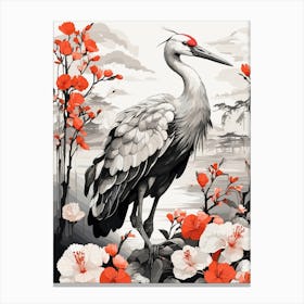 Japanese Crane Flower Canvas Print