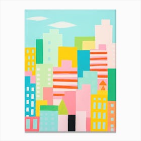 Singapore Colourful View 3 Canvas Print