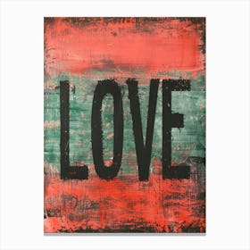 Retro Love Canvas Print