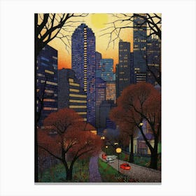 Bellevue Washington Pixel Art 3 Canvas Print