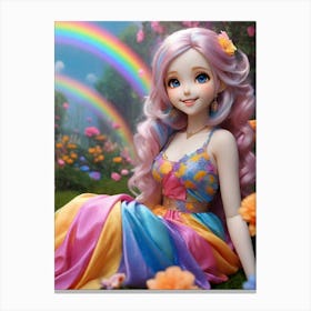 Rainbow Doll Canvas Print