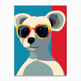 Little Koala 2 Wearing Sunglasses Canvas Print