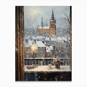 Winter Cityscape London United Kingdom 11 Canvas Print