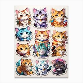 Cute smal cats Canvas Print