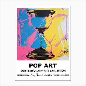 Hourglass Pop Art 4 Canvas Print