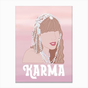 Karma Taylor Swift Canvas Print