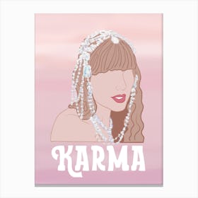 Karma song by Taylor Swift - midnights era Canvas Print