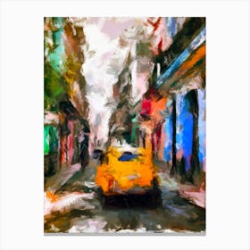Street In Europe Canvas Print