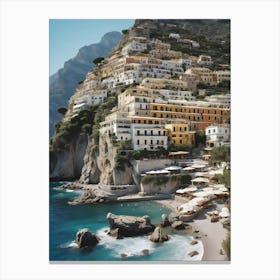 Summer In Positano Painting (17) 1 Canvas Print