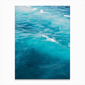 Foaming Blue Water Canvas Print