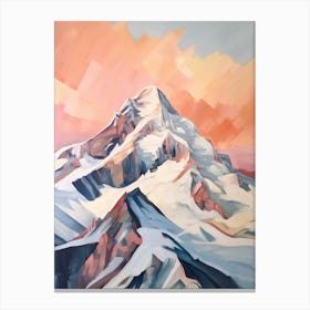 Mount Saint Elias Canada 1 Mountain Painting Canvas Print