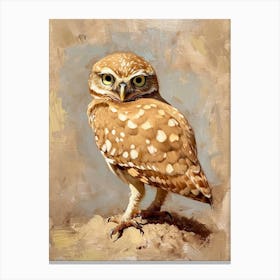 Burrowing Owl Painting 6 Canvas Print