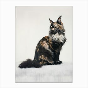 Maine Coon Painting 1 Canvas Print