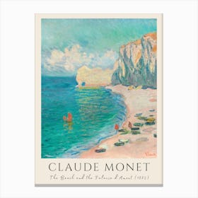 Claude Monet The Beach And The Flamingo Canvas Print