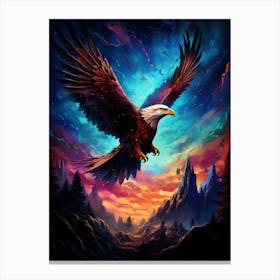 Eagle In Flight Canvas Print