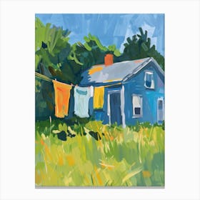 Blue House 1 Canvas Print