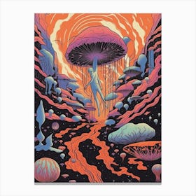 Psychedellic Mushroom  2 Canvas Print