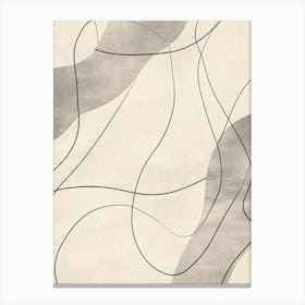 Line Drawing Of A Leaf 49 Canvas Print