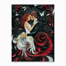 Quilling Art 3 Canvas Print