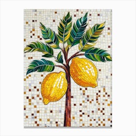 Lemon Tree Mosaic Canvas Print