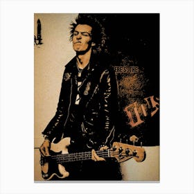 Sid Vicious sex pistols 1 Canvas Print