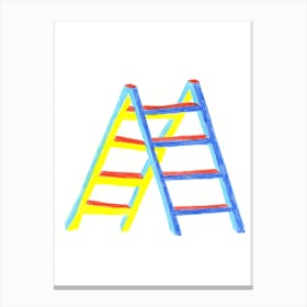 Ladder Drawing Canvas Print