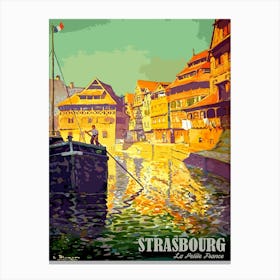 Strasbourg, France, On The River Ill Canvas Print