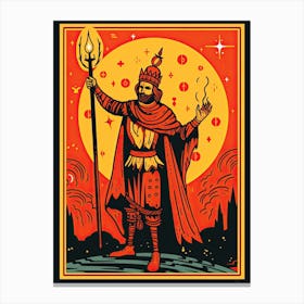 The Fool Tarot Card, Vintage 1 Canvas Print