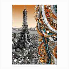 Paris Eiffel Tower 5 Canvas Print