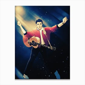 Superstar The Wonder Of Elvis Presley Canvas Print