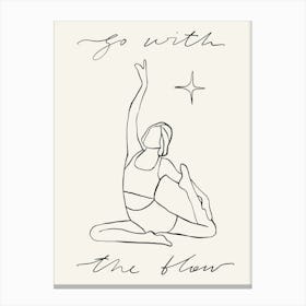 Go With The Flow Canvas Print