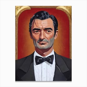 Gregory Peck Illustration Movies Canvas Print