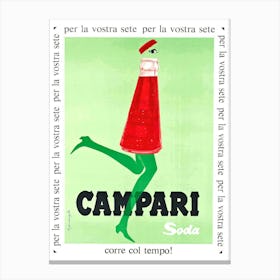 Vintage Campari Soda Canvas Print