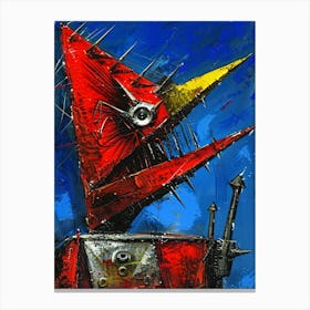 Red Robot Canvas Print