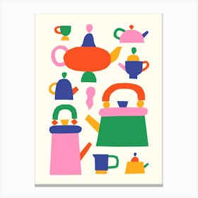 Teapots Canvas Print